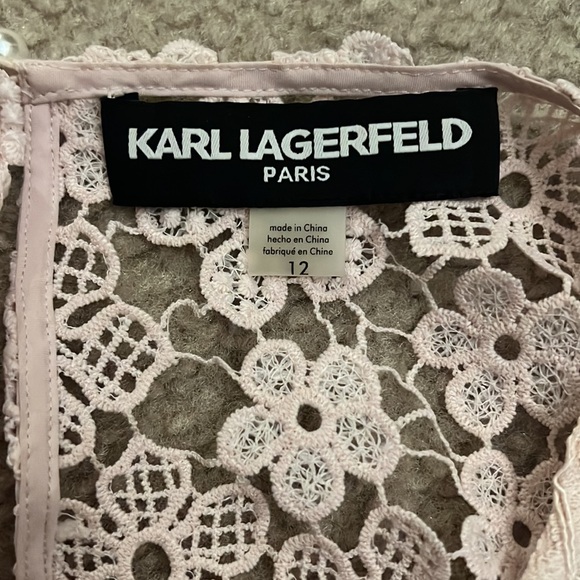Karl Lagerfeld pale pink and lace dress - Picture 3 of 3